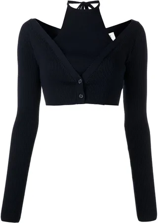 Halterneck Knitted Top