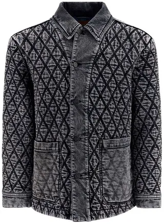 Diesel Quilted Boxy-Fit Denim Jacket