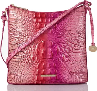 Katie Croc Embossed Leather Crossbody Bag