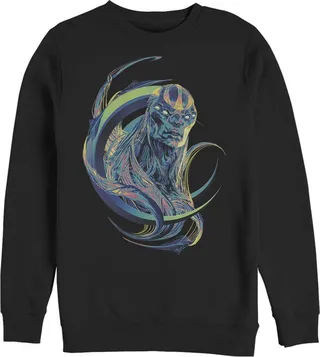 Men's Marvel Eternals Kro Colorful Sweatshirt - Black - Medium