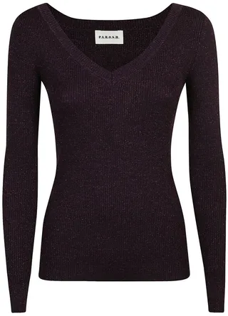 P.A.R.O.S.H. V-Neck Knitted Jumper