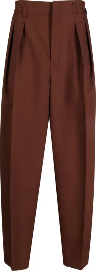 Wool Tapered Trousers