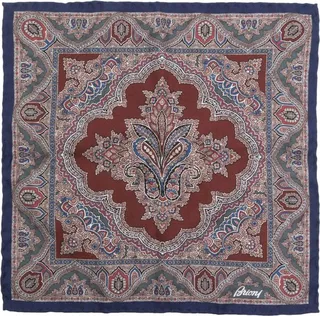 Paisley-Print Silk Handkerchief