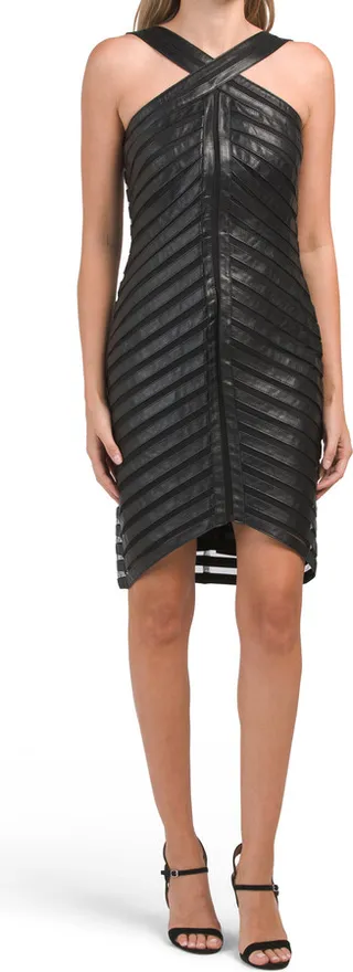Sleeveless Halter Sequin Cocktail Mini Dress