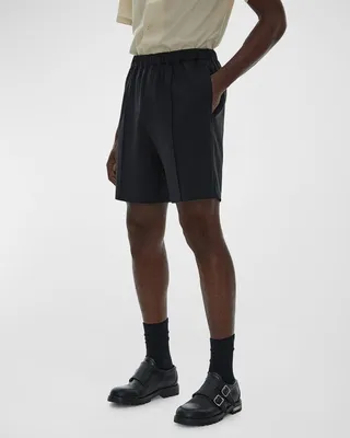 Men's Wool Pintuck Shorts