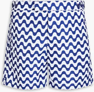 Short-length printed swim shorts