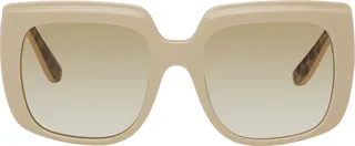 Dolce & Gabbana Off-White New Print Sunglasses