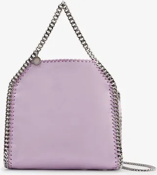 Womens Lilac Mini Baby Bella Faux-leather Tote bag