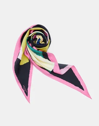 Papier Print Silk Scarf