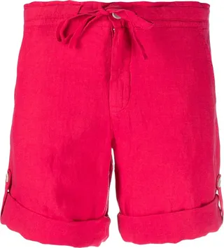 Drawstring Linen Shorts