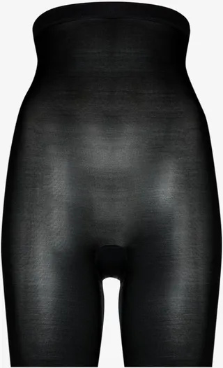 Black Skinny Britches High-Waisted Mid-Thigh Shorts