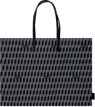 Au Départ Geometric Printed Tote Bag