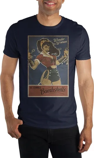 DC Bombshells: Wonder Woman Short-Sleeve T-Shirt-Large