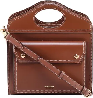 Burberry Topstiched Pocket Mini Handbag