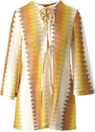 Missoni Zig-Zag Woven Long Sleeved Mini Dress