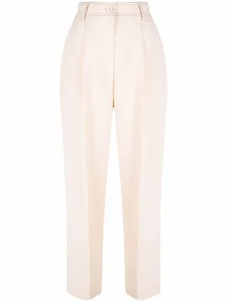 Cropped Tailored Trousers