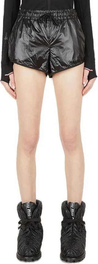Moncler Grenoble High Waist Drawstring Shorts