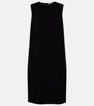 Mirna crepe midi dress