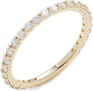 14K Yellow Gold & Diamond Eternity Ring