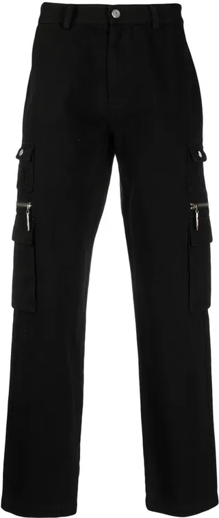 Mid-Rise Straight-Leg Trousers