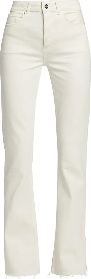 Roxanne High-Rise Slit Boot-Cut Jeans