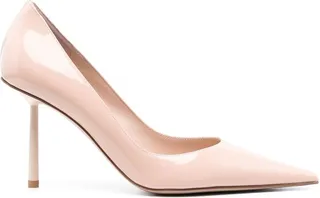 Bella 80mm patent-leather pumps