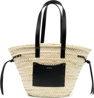 ISABEL MARANT- Cadix Straw Shopping Bag