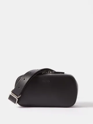 Tradition Logo-debossed Leather Belt Bag