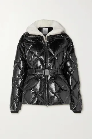 Bogner - Amara-ld Belted Quilted Glossed-ripstop Down Ski Jacket - Black