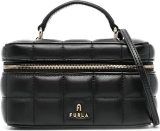 Logo-Embellished Quilted Tote