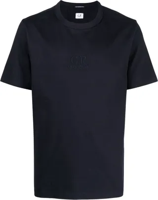 logo-embroidered cotton T-shirt