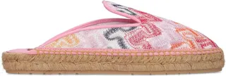 10mm Canvas espadrille mules
