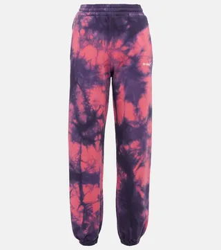 Tie-dye cotton sweatpants