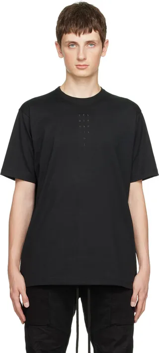 The Viridi-anne Black Embroidered T-Shirt