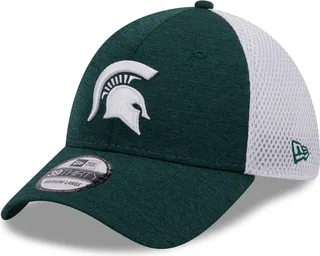 Men's New Era Green Michigan State Spartans Shadowed Neo 39THIRTY Flex Hat