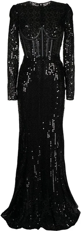 Sequin-Embellished Mermaid-Cut Dress