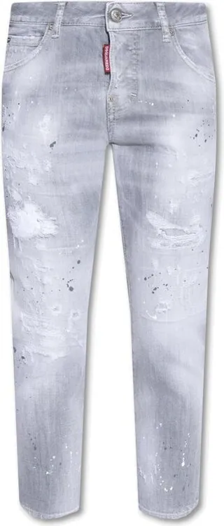 Dsquared2 Cool Girl Cropped Distressed Jeans