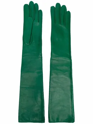 Long Leather Gloves