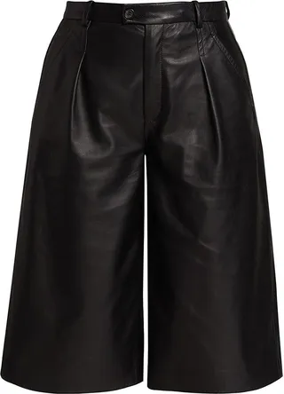 Layne Leather Gaucho Pants