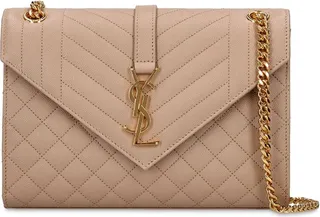 Medium Envelope Quilted Leather Bag