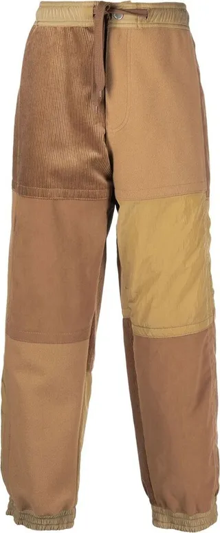 Panelled Straight-Leg Trousers