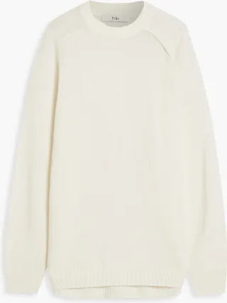 Cutout cashmere sweater
