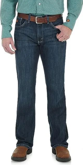 Wrangler Flame Resistant 20X Slim Boot Jeans (Rinse Wash) Men's Jeans