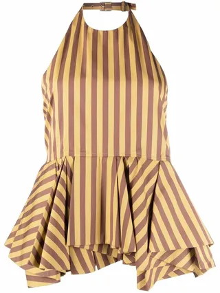 Striped Halterneck Top