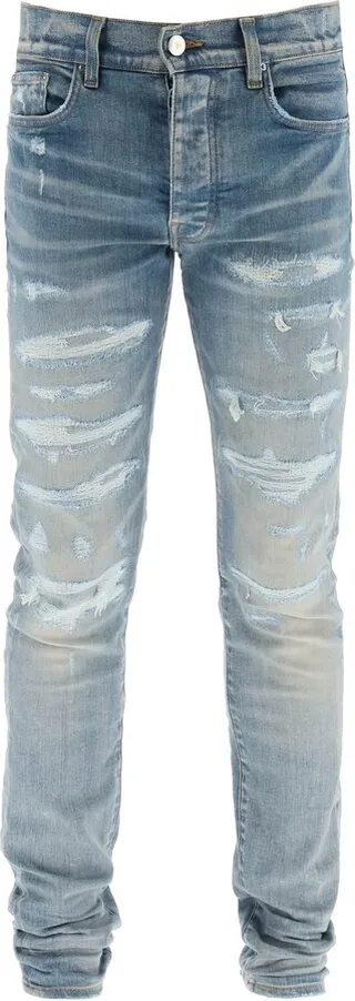 Amiri Distressed Skinny Jeans