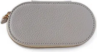 Leather Oval Jewellery Case