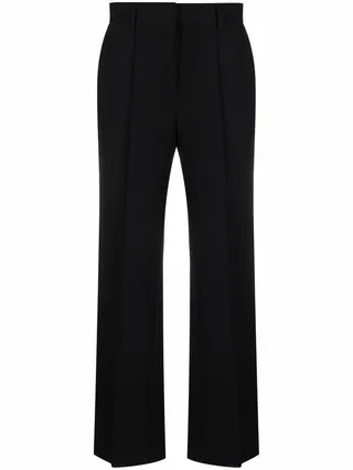 Pressed Crease Cropped Trousers
