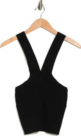 Ribbed Crop Halter Top