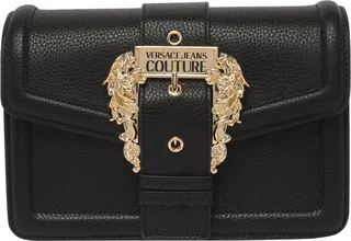 Versace Jeans Couture Logo-Buckled Foldover-Top Shoulder Bag