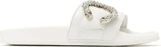 Jimmy Choo Fallon Leather Slides